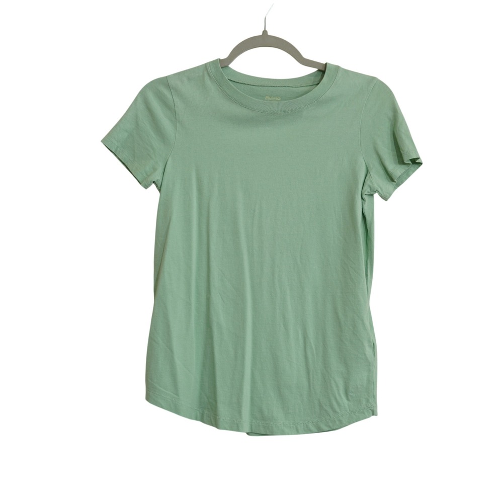 Madewell Whisper Cotton Crewneck Tee Mint Green Short Sleeve XXS